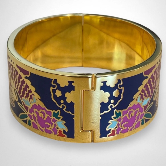 Johnny Was Dragon Hinged Bracelet in Multi sz XS/SM NWT - Picture 4 of 9